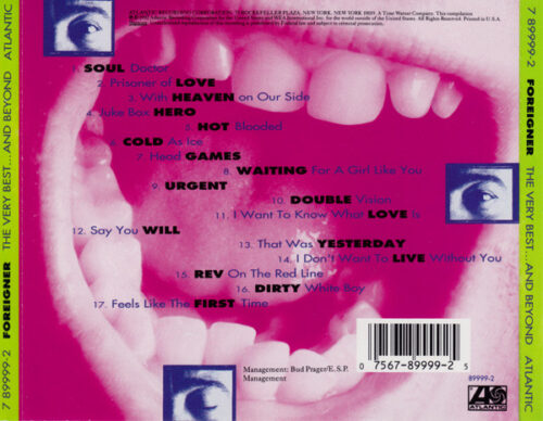 Foreigner – The Very Best...And Beyond_1 Foreigner – The Very Best...And Beyond
