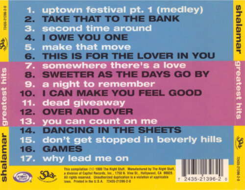 Shalamar – Greatest Hits_1 Shalamar – Greatest Hits