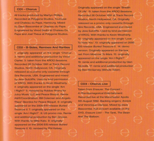 Erasure ‎– Chorus (deluxe edition)