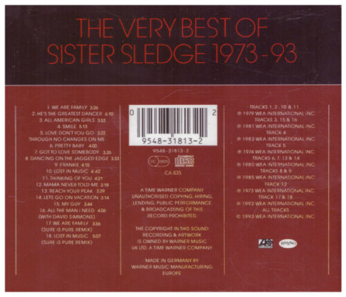 The Very Best Of Sister Sledge 1973-93_1 Sister Sledge – The Very Best Of Sister Sledge 1973-93