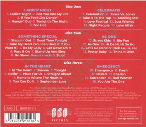 Kool & The Gang – Ladies' Night / Celebrate! / Something Special / As One / In The Heart / Emergency
