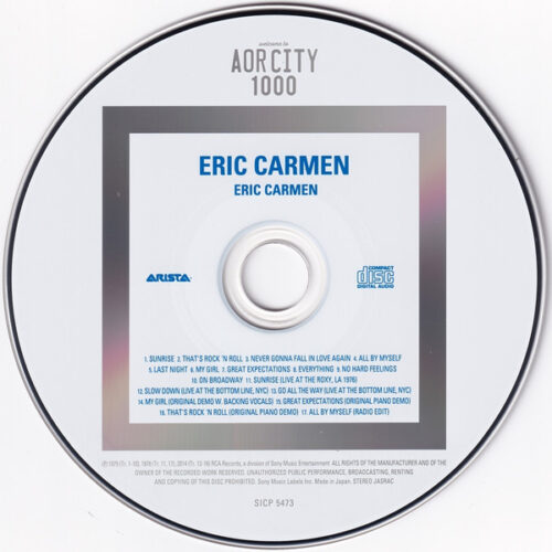R-10769522-1658072534-5864 Eric Carmen – Eric Carmen (Bonus Tracks)