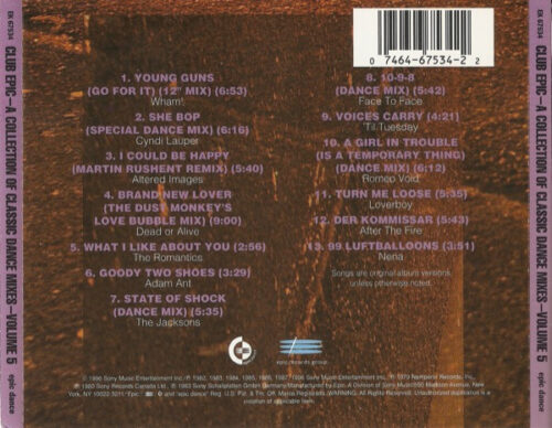 R-947459-1428642516-1662 Club Epic (A Collection Of Classic Dance Mixes) Volume 05