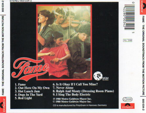 R-26255291-1677587252-4433 Fame - The Original Soundtrack From The Motion Picture
